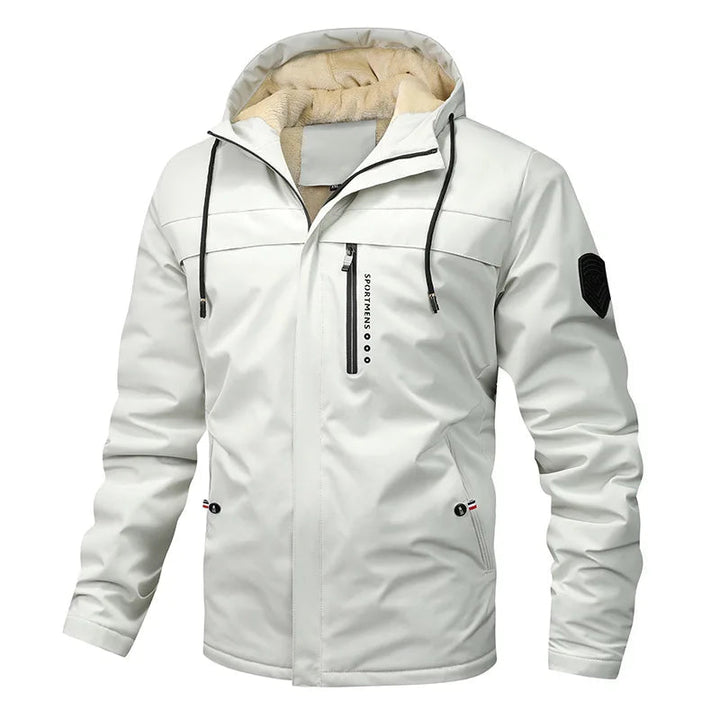 Drune | Sportliche Fleece Steppjacke mit Kapuze
