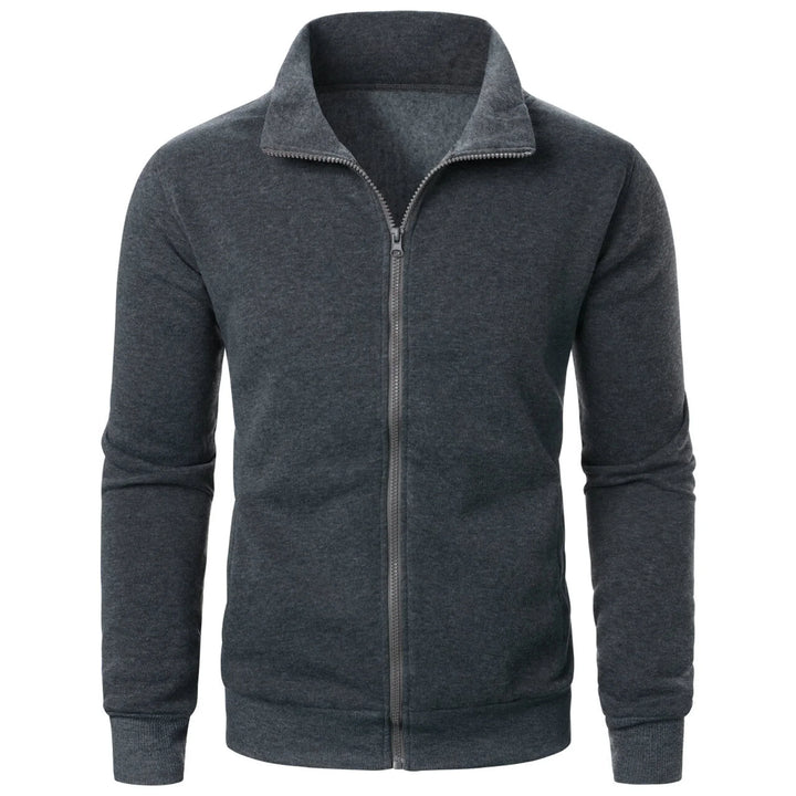 Drune | Herren Hoodie mit Stehkragen und Reißverschluss