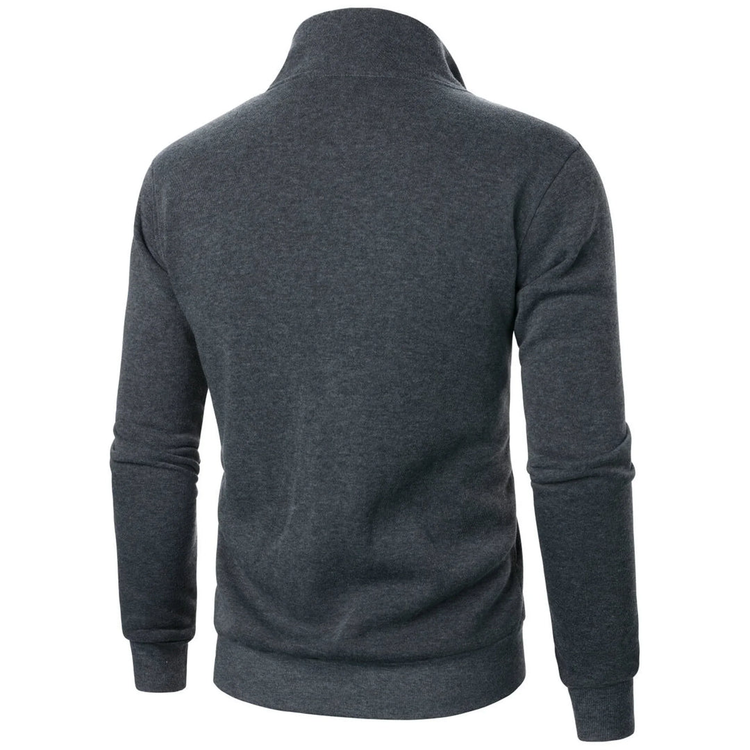 Drune | Herren Hoodie mit Stehkragen und Reißverschluss