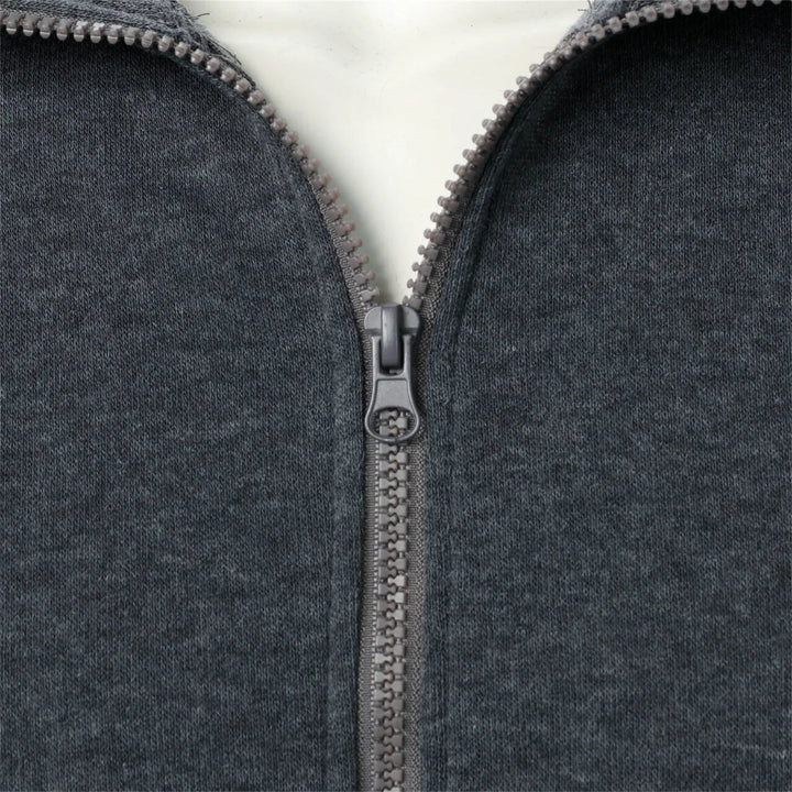 Drune | Herren Hoodie mit Stehkragen und Reißverschluss