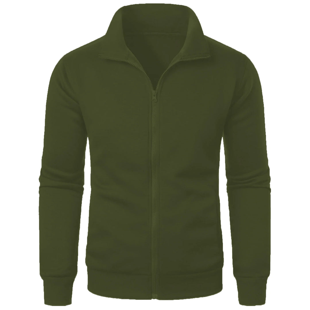 Drune | Herren Hoodie mit Stehkragen und Reißverschluss