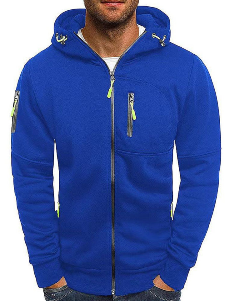 Drune | Sportjacke für Herren, Slim Fit mit Kapuze - Leichtgewichtig