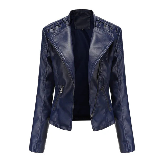 Drune - Glatte Lederjacke