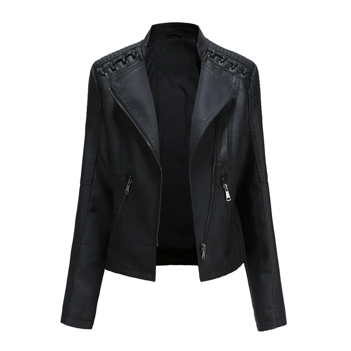 Drune - Glatte Lederjacke