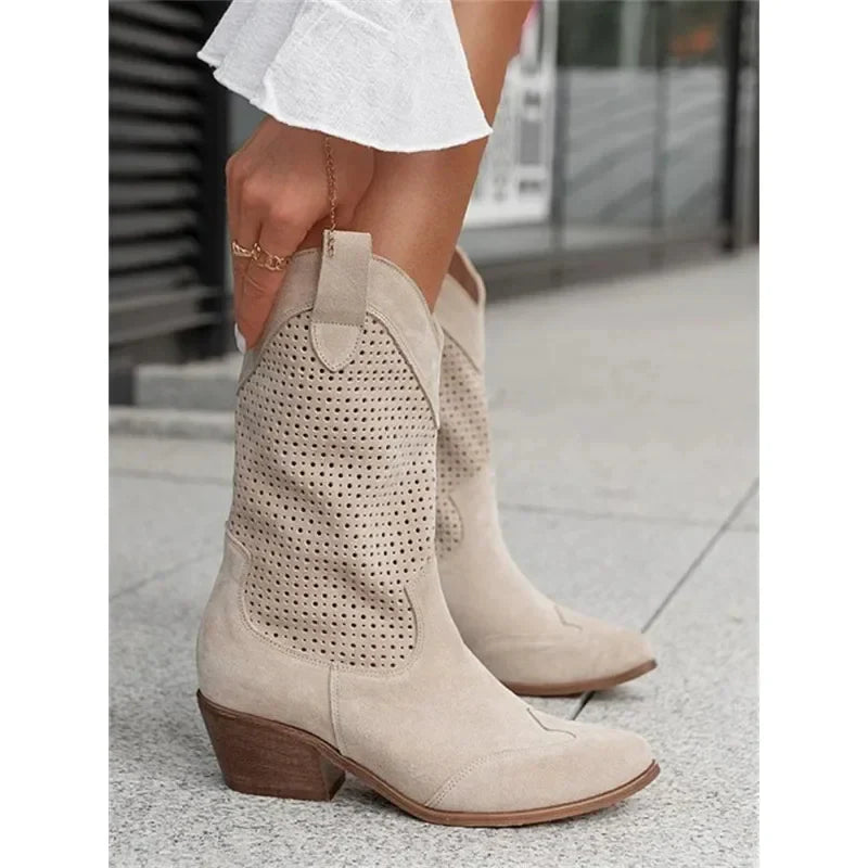 Drune | Elegante Retro Westernstiefel
