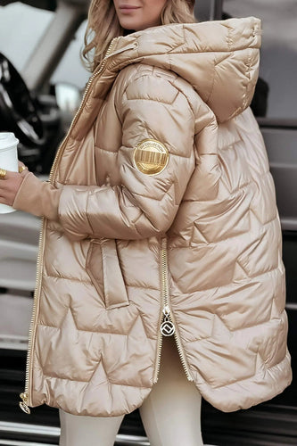 Drune | Gepolsterte und stylische lange Daunenjacke