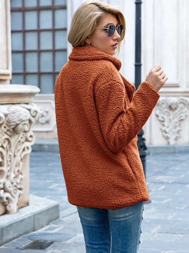 Drune | Warmer Teddy-Mantel für Frauen