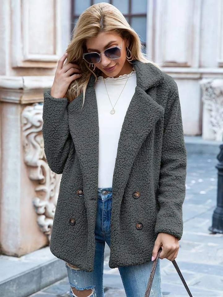 Drune | Warmer Teddy-Mantel für Frauen