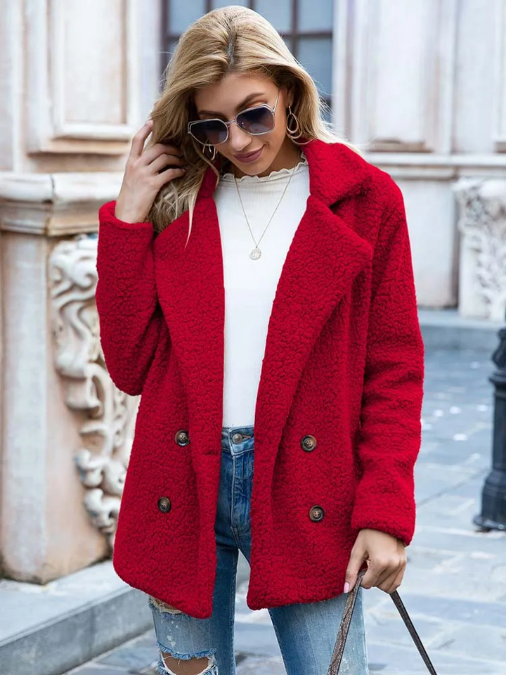 Drune | Warmer Teddy-Mantel für Frauen