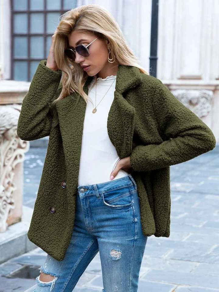 Drune | Warmer Teddy-Mantel für Frauen