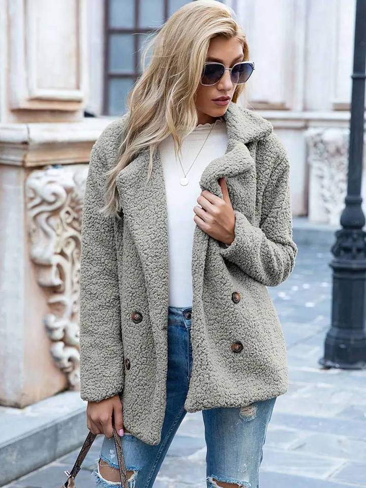 Drune | Warmer Teddy-Mantel für Frauen