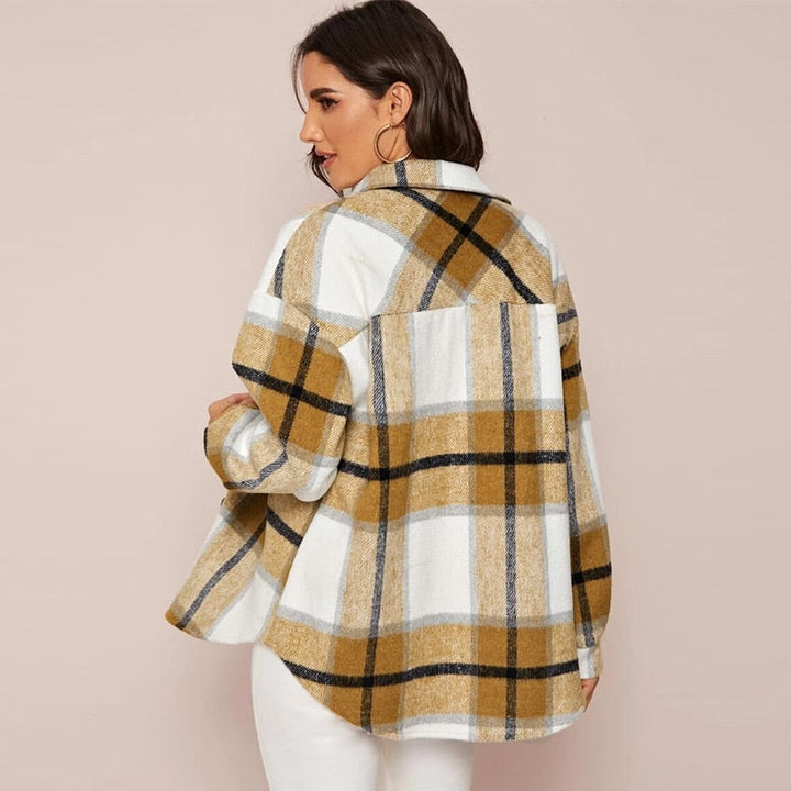Drune | Karierte Jacke mit Taschen