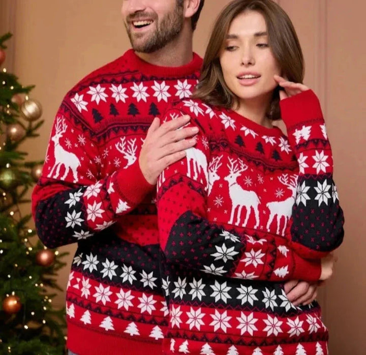 Drune | Weihnachtspullover - Unisex Winterpullover für Paare