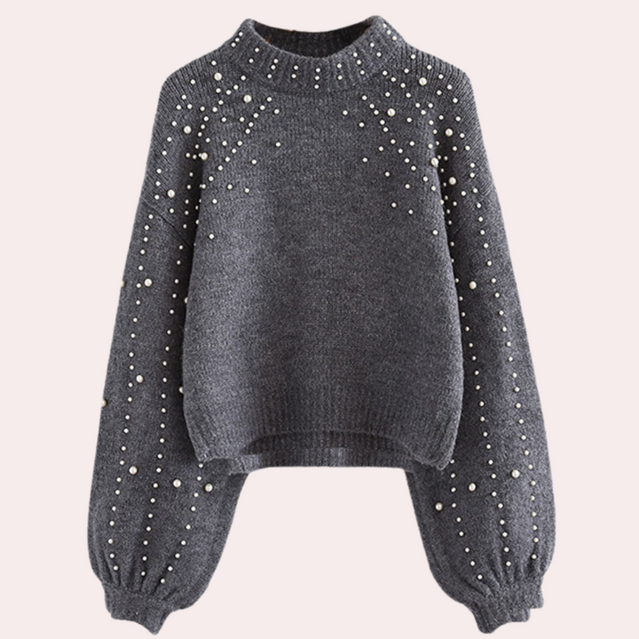 Drune | Stilvoller Damenpullover mit Perlen