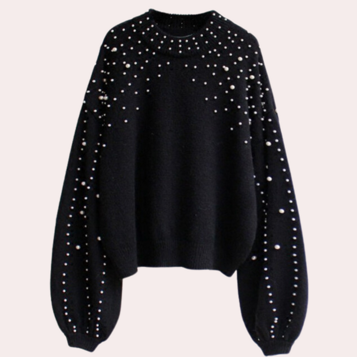Drune | Stilvoller Damenpullover mit Perlen