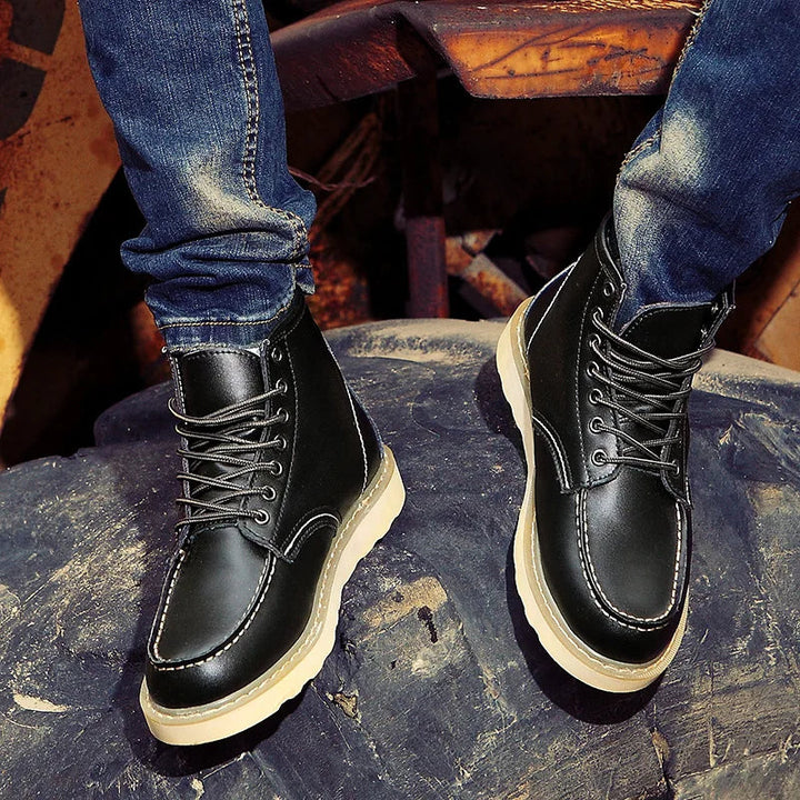 Drune | Bequeme Rutschfest Geschnürt Stiefelette