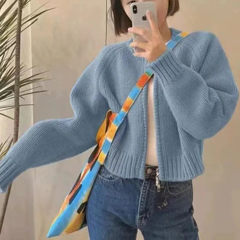 Drune | Strickjacke für Damen im Crop-Design