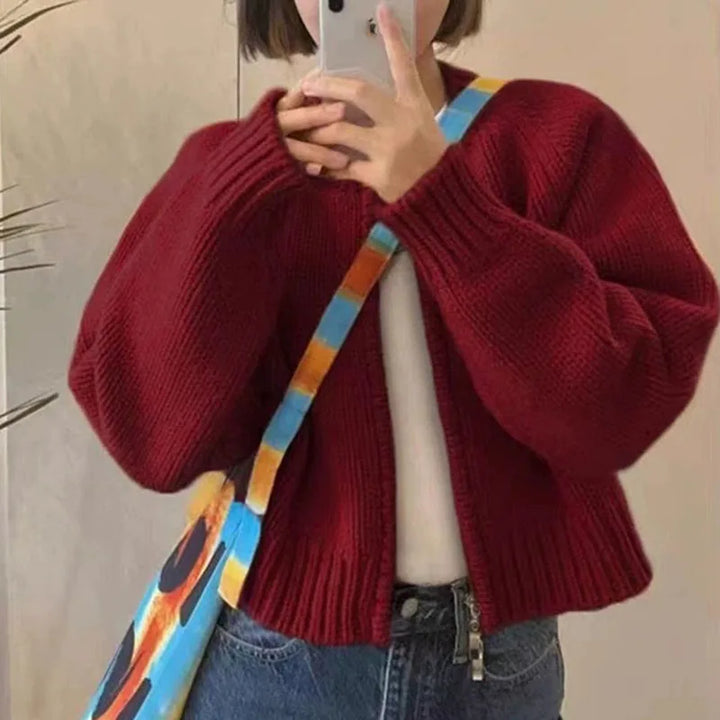 Drune | Strickjacke für Damen im Crop-Design