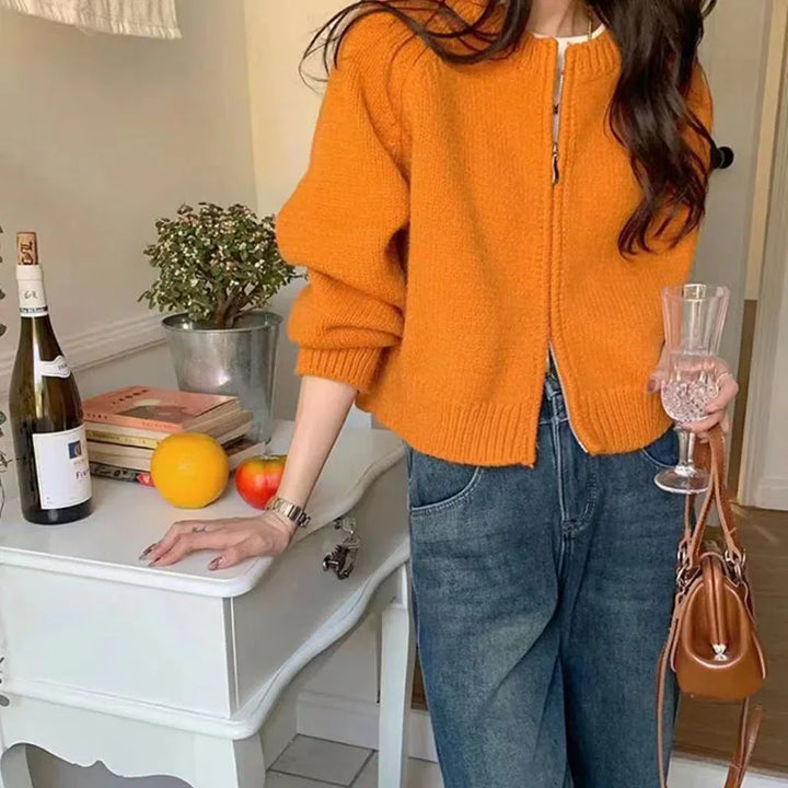 Drune | Strickjacke für Damen im Crop-Design