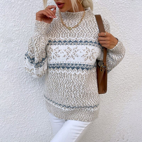 Drune | Damen Mit Rollkragen - Wintermuster & Komfort