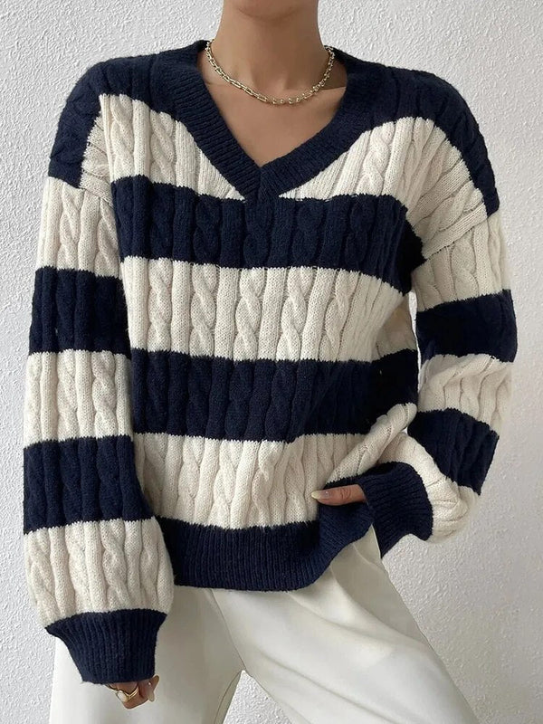 Drune | Gestreifter Pullover