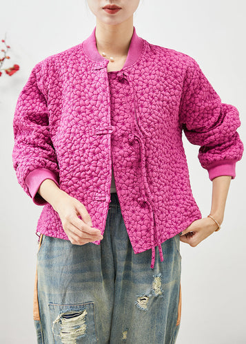 Drune | Rose Stehkragen Jacquard Kordelzugjacken