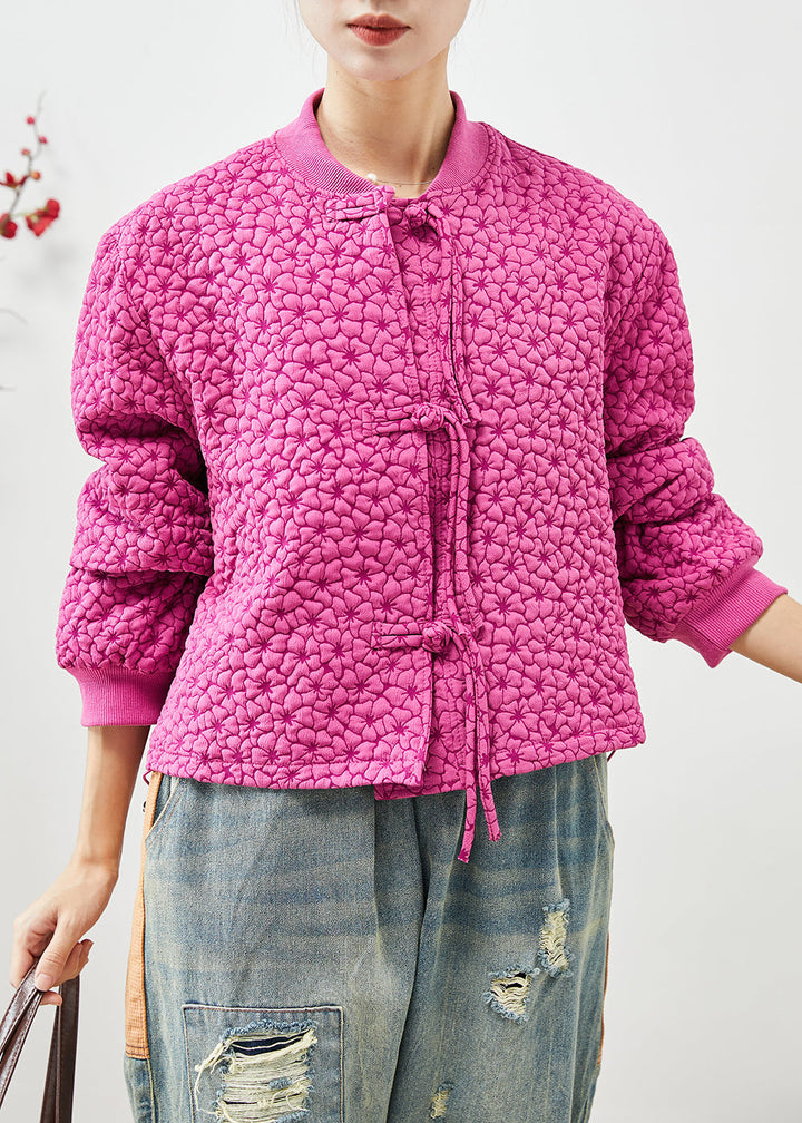 Drune | Rose Stehkragen Jacquard Kordelzugjacken