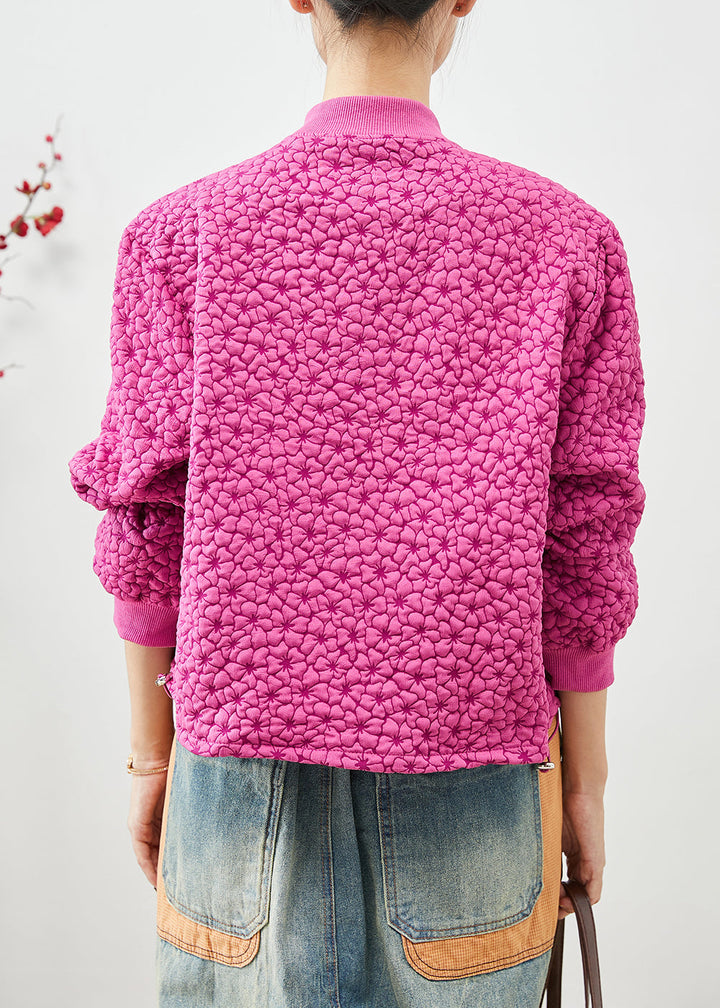 Drune | Rose Stehkragen Jacquard Kordelzugjacken