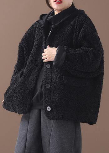 Drune | schwarze Plus-Size-Mäntel Damen Form Winter Patchwork Kapuzenjacken