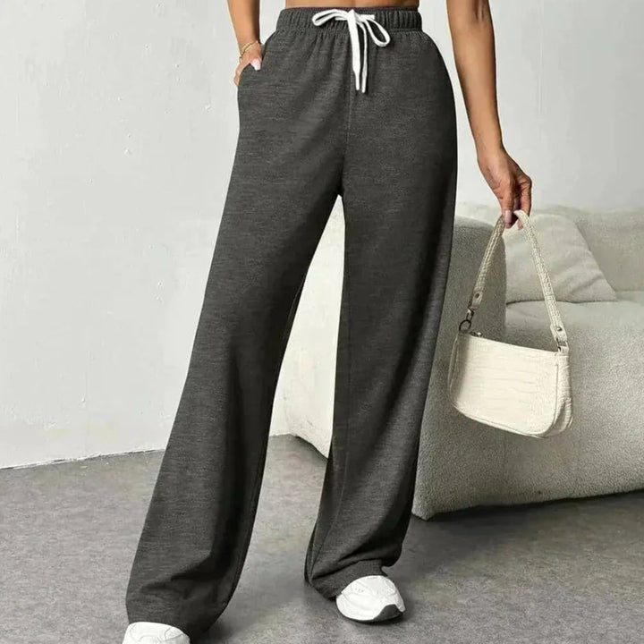 Drune | Stylische Jogginghose Damen mit Weitem Bein und Elastischem Bund