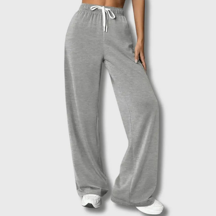Drune | Stylische Jogginghose Damen mit Weitem Bein und Elastischem Bund