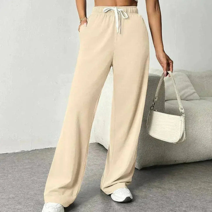 Drune | Stylische Jogginghose Damen mit Weitem Bein und Elastischem Bund