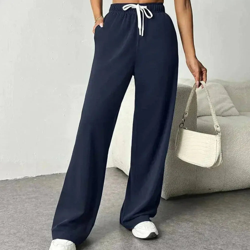 Drune | Stylische Jogginghose Damen mit Weitem Bein und Elastischem Bund