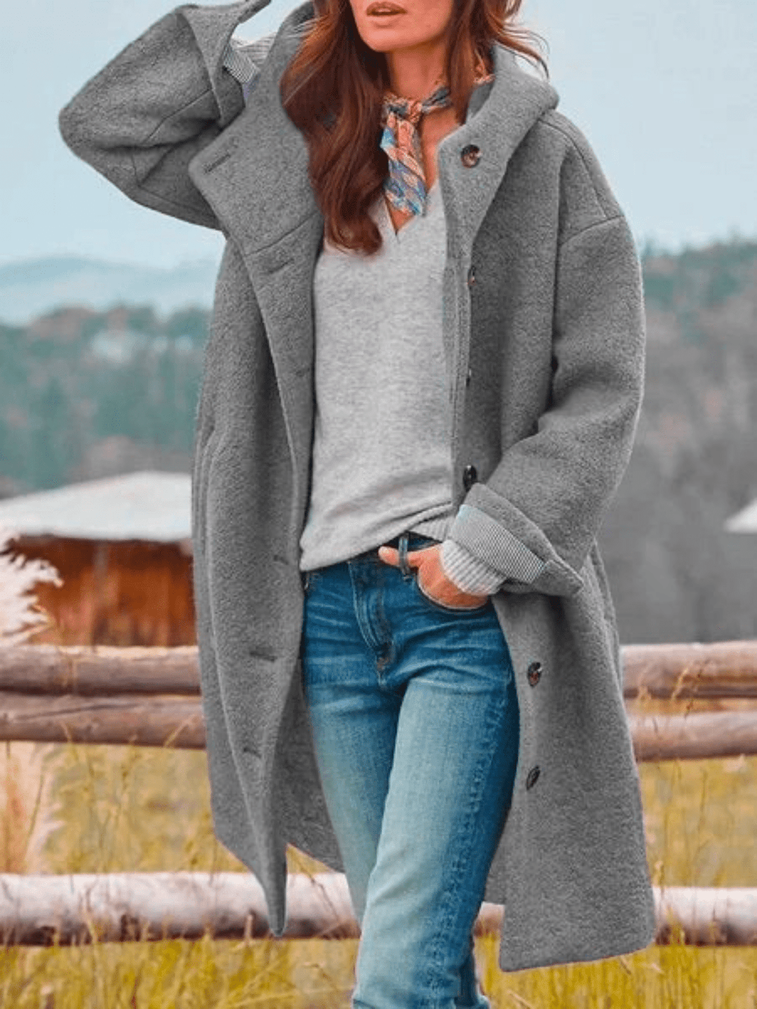 Drune | Stylischer Warmer Mantel mit Praktischen Taschen