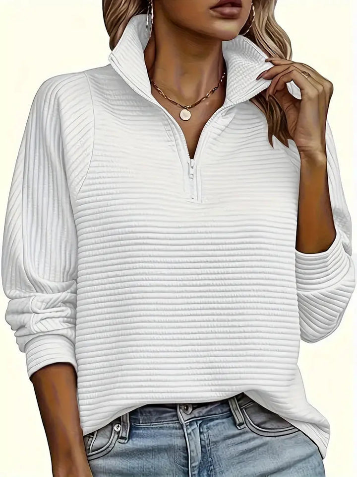 Drune | Stylischer Damen Reißverschluss-Pullover für gemütliche Herbstmode