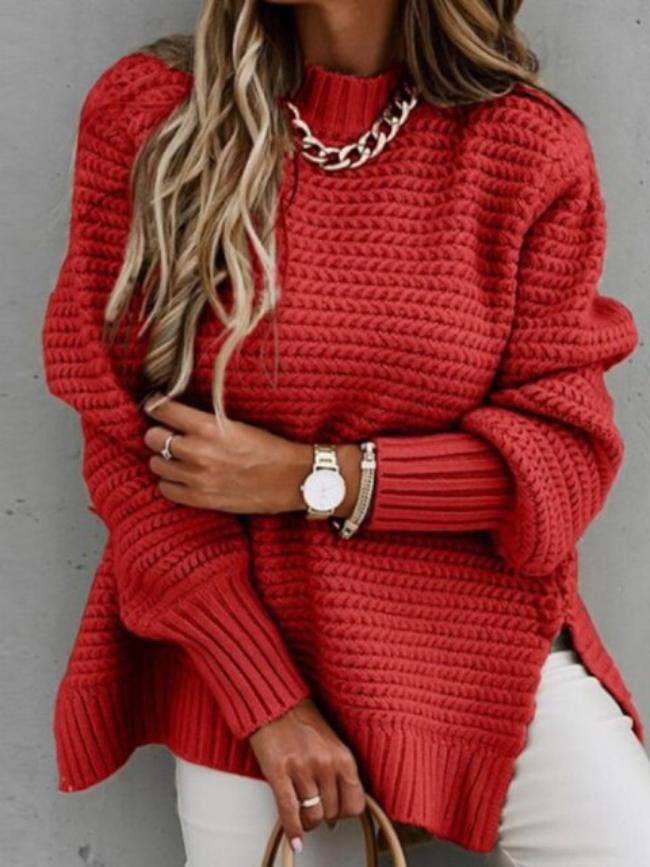 Drune | Strickpullover mit Lockerer Passform Acryl Warm und Modern
