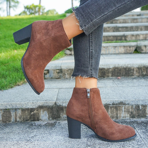 Drune | Wildleder Stiefeletten für Frauen – Schick & Bequem