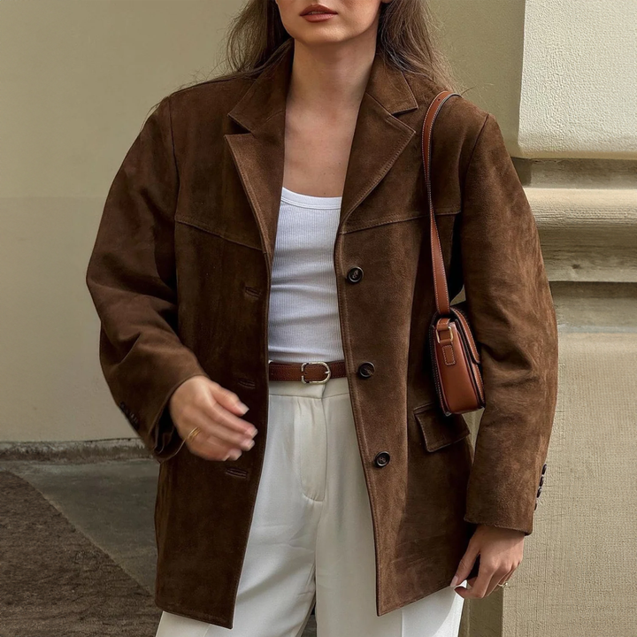 Drune | Jacke Weinlese Übergröße Blazerjacke Damenjacken