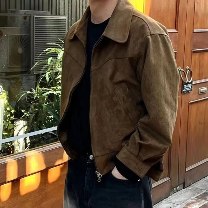 Drune | Weinlese Reißverschlussjacke Herbstjacke