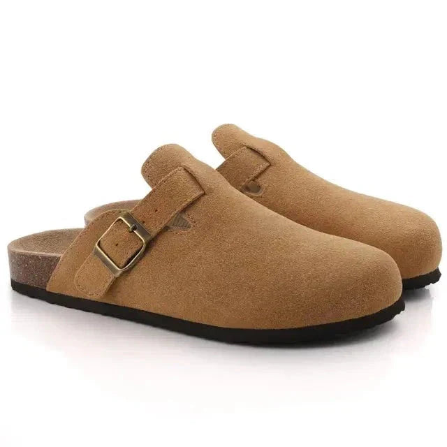 Drune | Slip on Korksohle Pantoletten Herrenschlappen