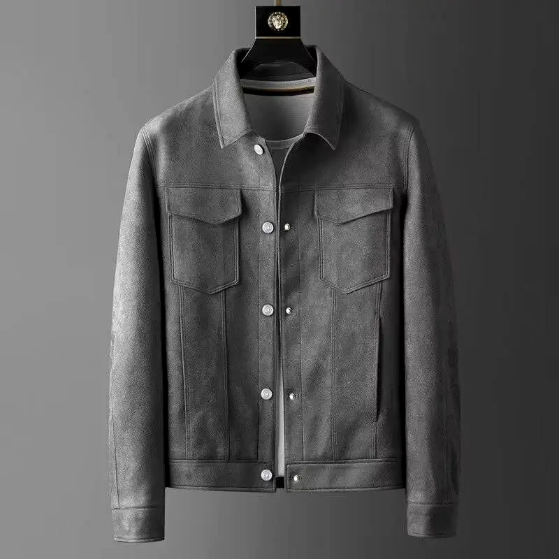 Drune - Klassische Wildlederjacke
