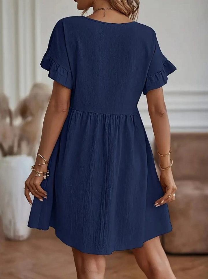 Drune | Lässiges Hemd Mini Kleid
