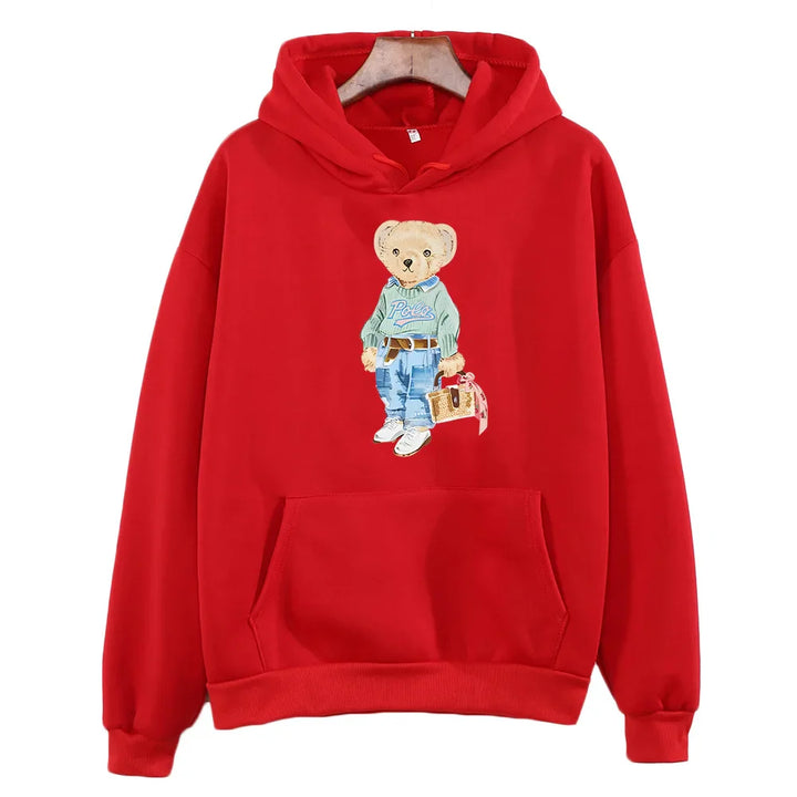 Drune | Bärenmuster Sweatshirt für Damen