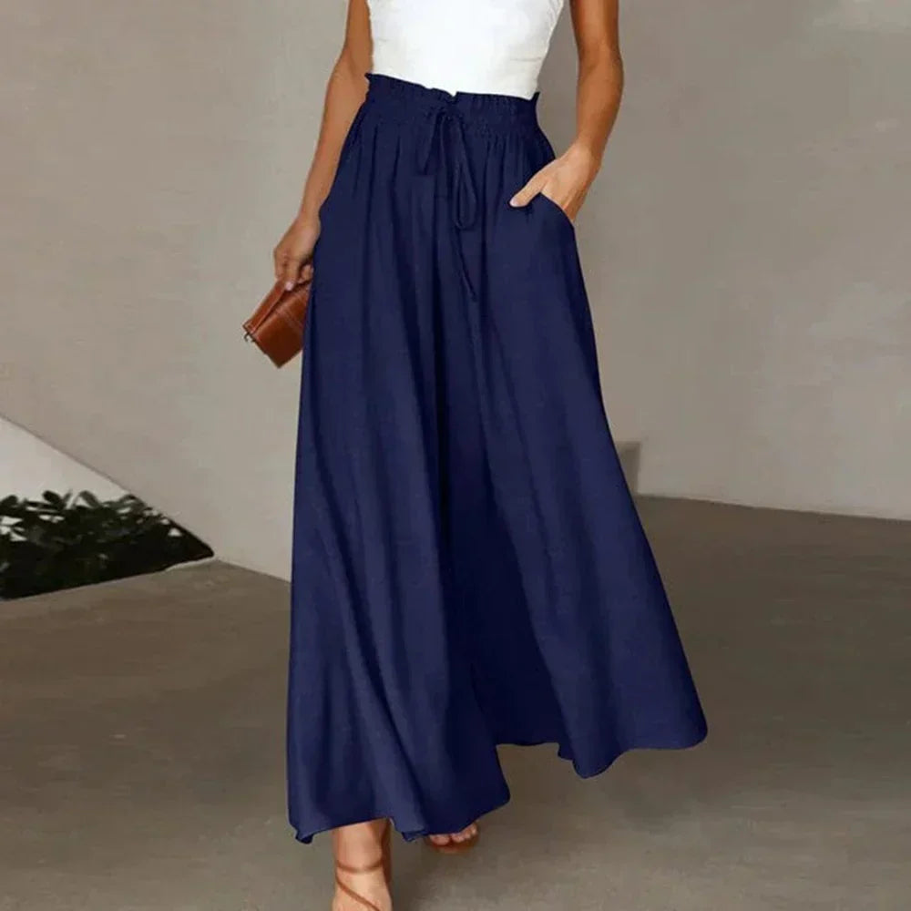 Drune | Weite Damen Sommerhose mit Elastischem Bund