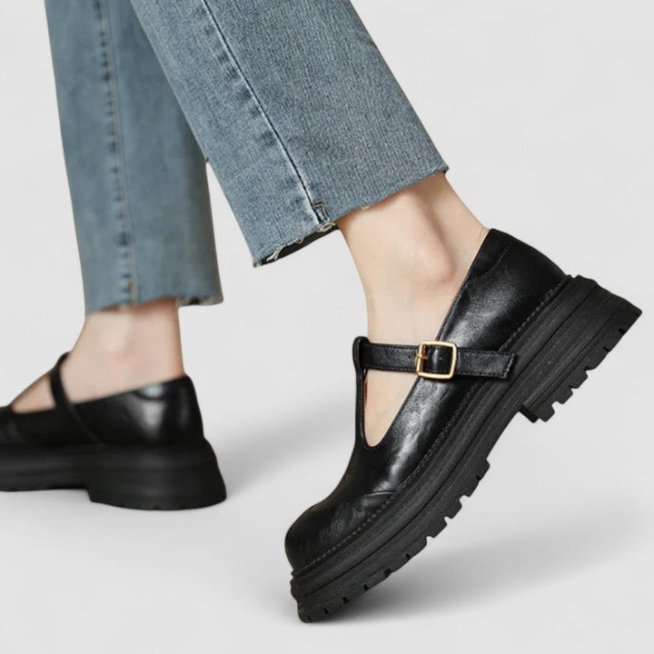 T-Bar Schuhe | Bequem | Robust | Mary Jane Schuhe | Damen Slipper Drune