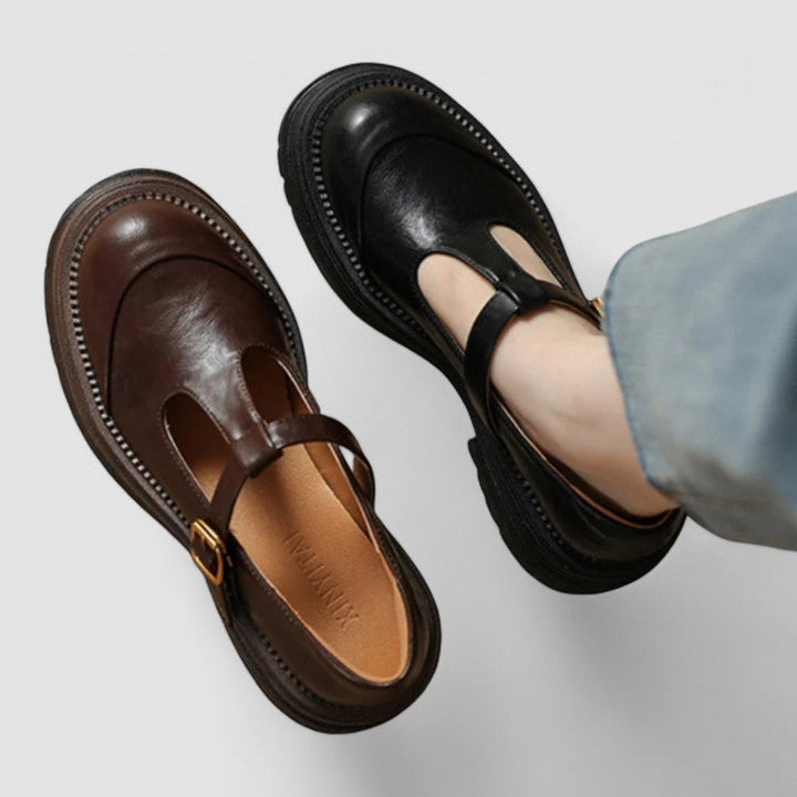 T-Bar Schuhe | Bequem | Robust | Mary Jane Schuhe | Damen Slipper Drune