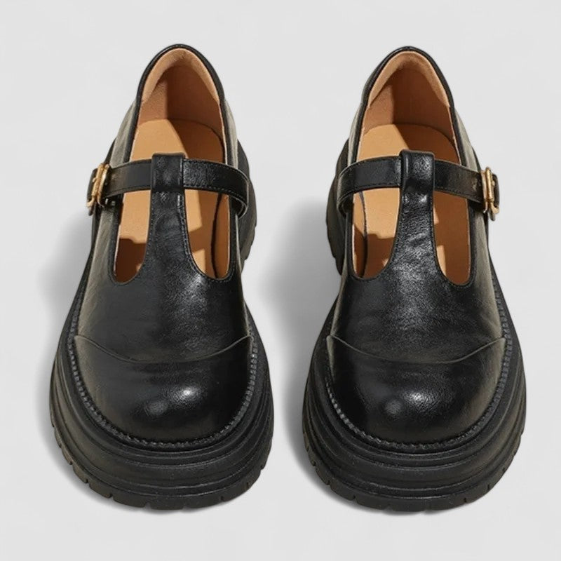 T-Bar Schuhe | Bequem | Robust | Mary Jane Schuhe | Damen Slipper Drune
