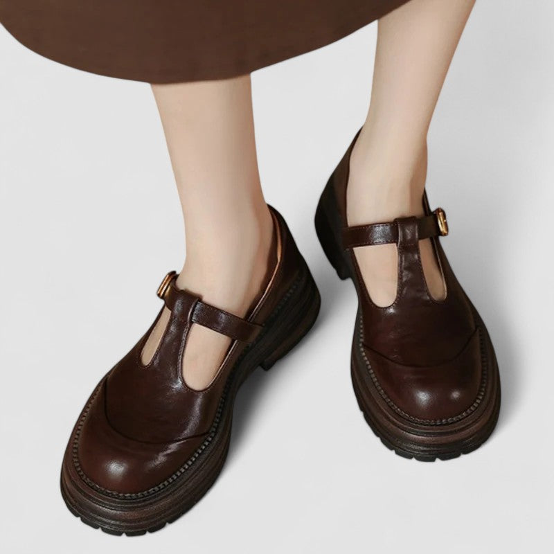T-Bar Schuhe | Bequem | Robust | Mary Jane Schuhe | Damen Slipper Drune