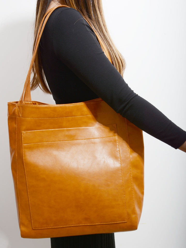 Drune - Damen Schultertasche aus veganem Leder