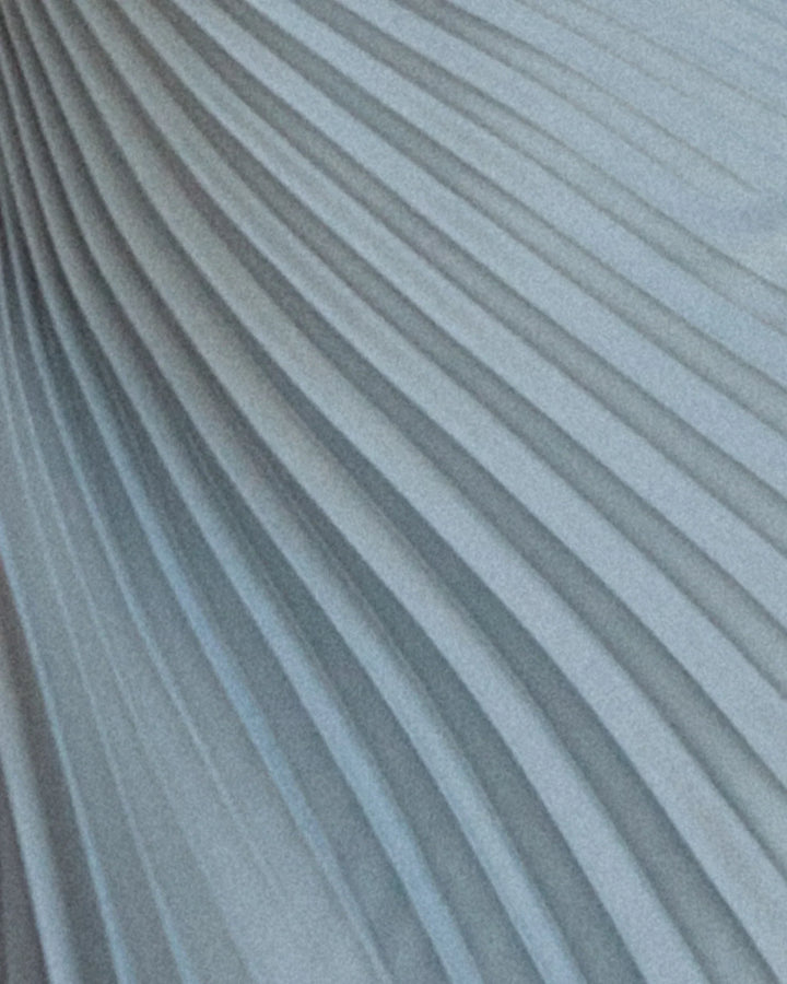 Drune | Satin-Optik Ein-Schulter Faltenkleid